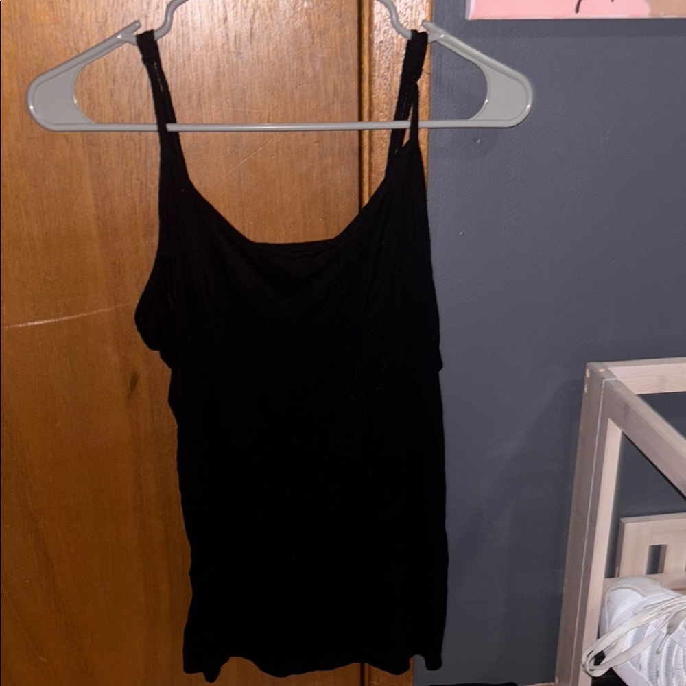 Black Camisole with Spaghetti Straps